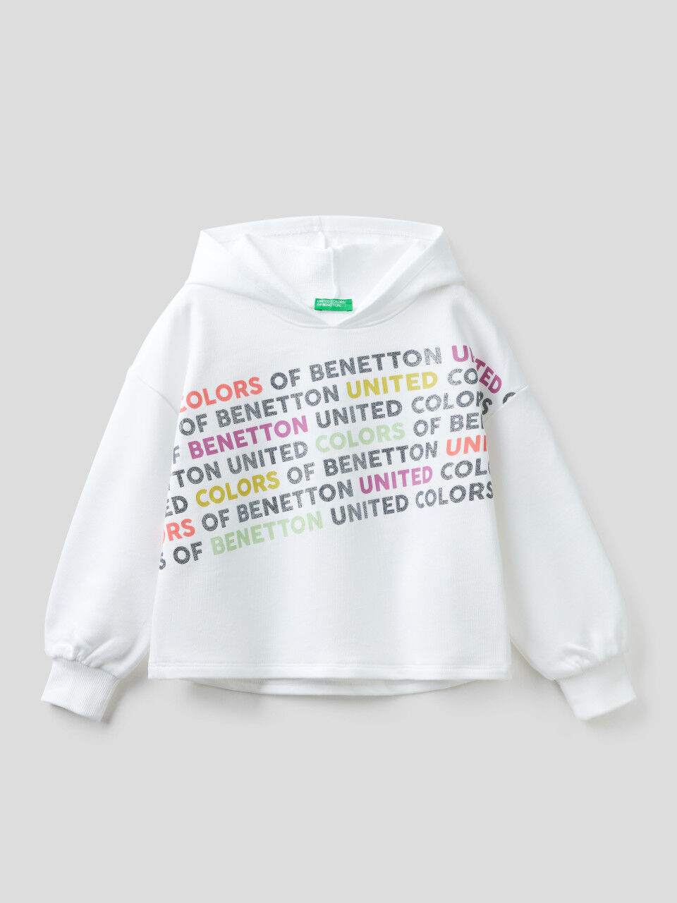 United Colors of Benetton Girl's Maglia G/C M/L Hooded Sweatshirt