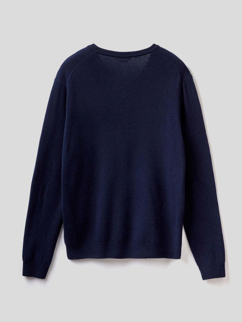 V-neck sweater in pure virgin wool image number null
