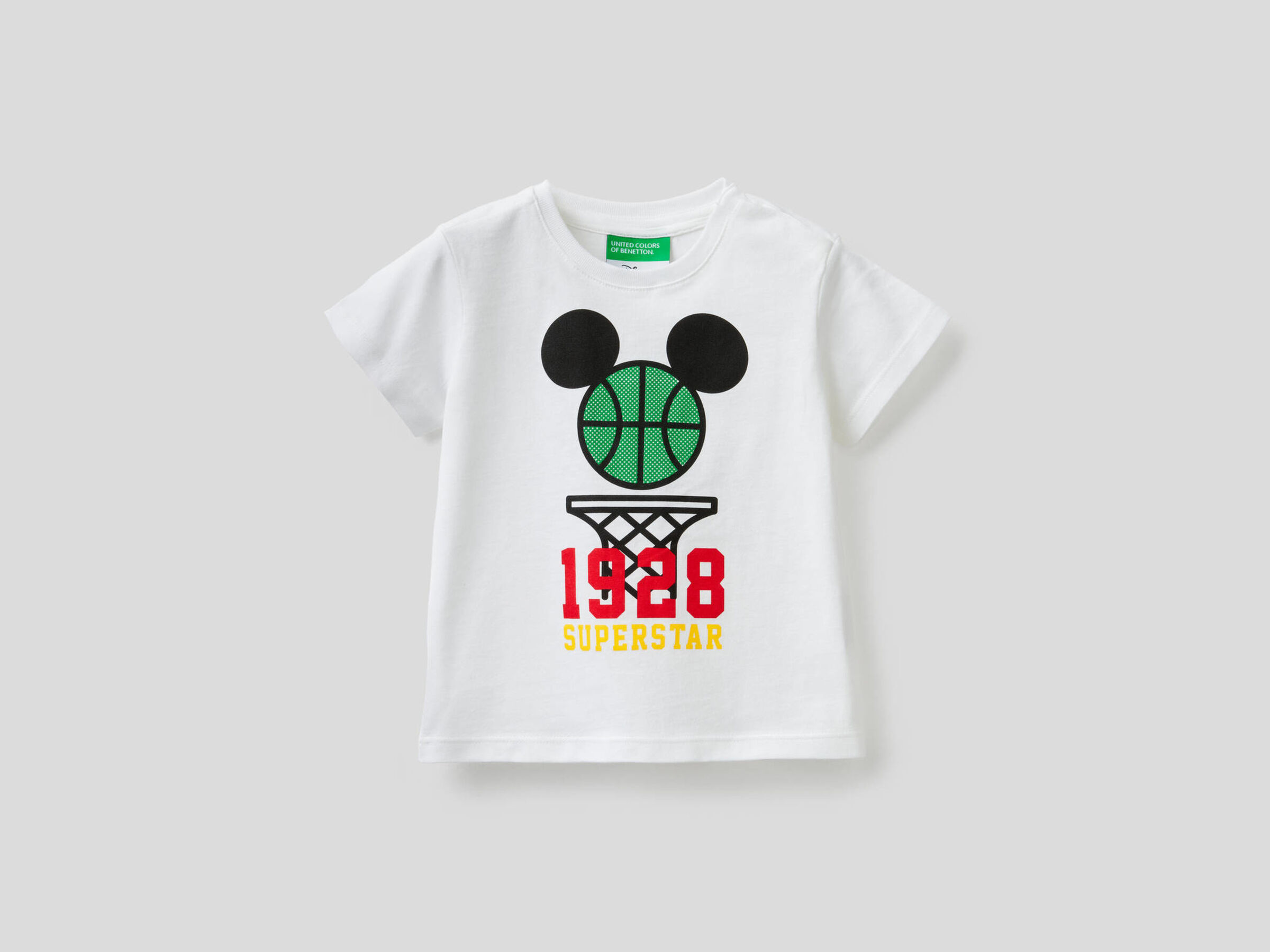 Cotton t-shirt with Mickey Mouse print image number null
