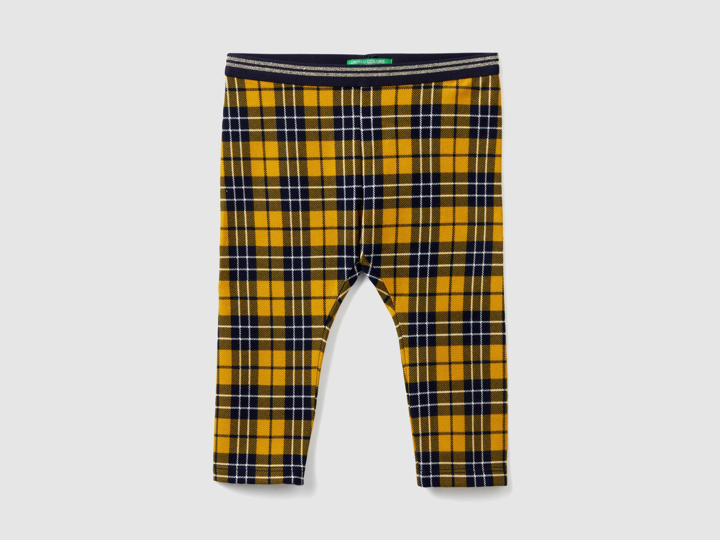 yellow checkered leggings