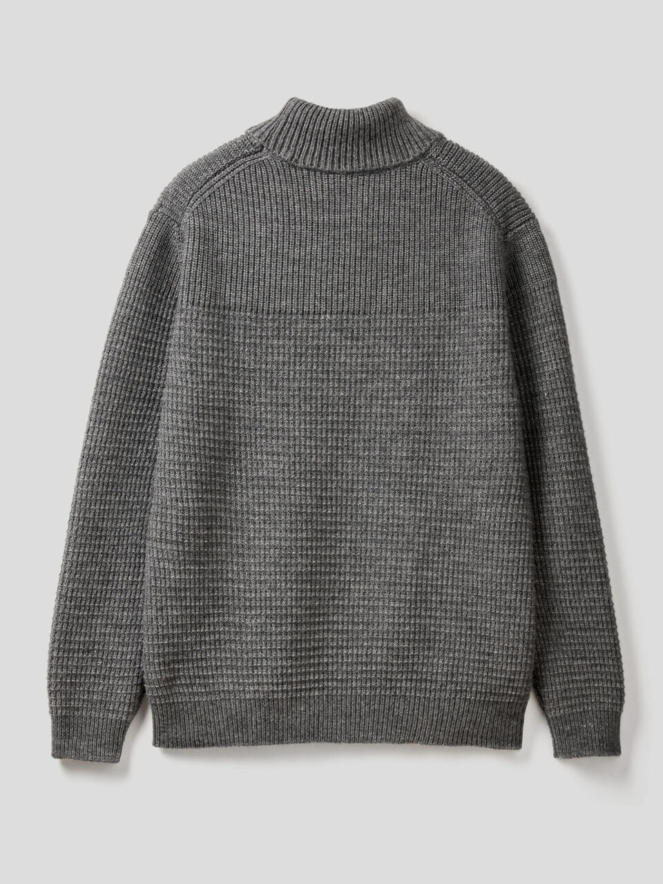 Turtleneck sweater with stitching feature image number 2