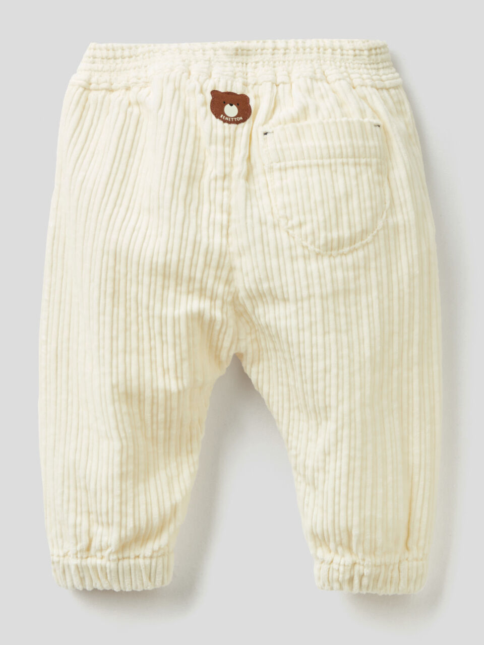 Trousers in pure cotton velvet image number 2