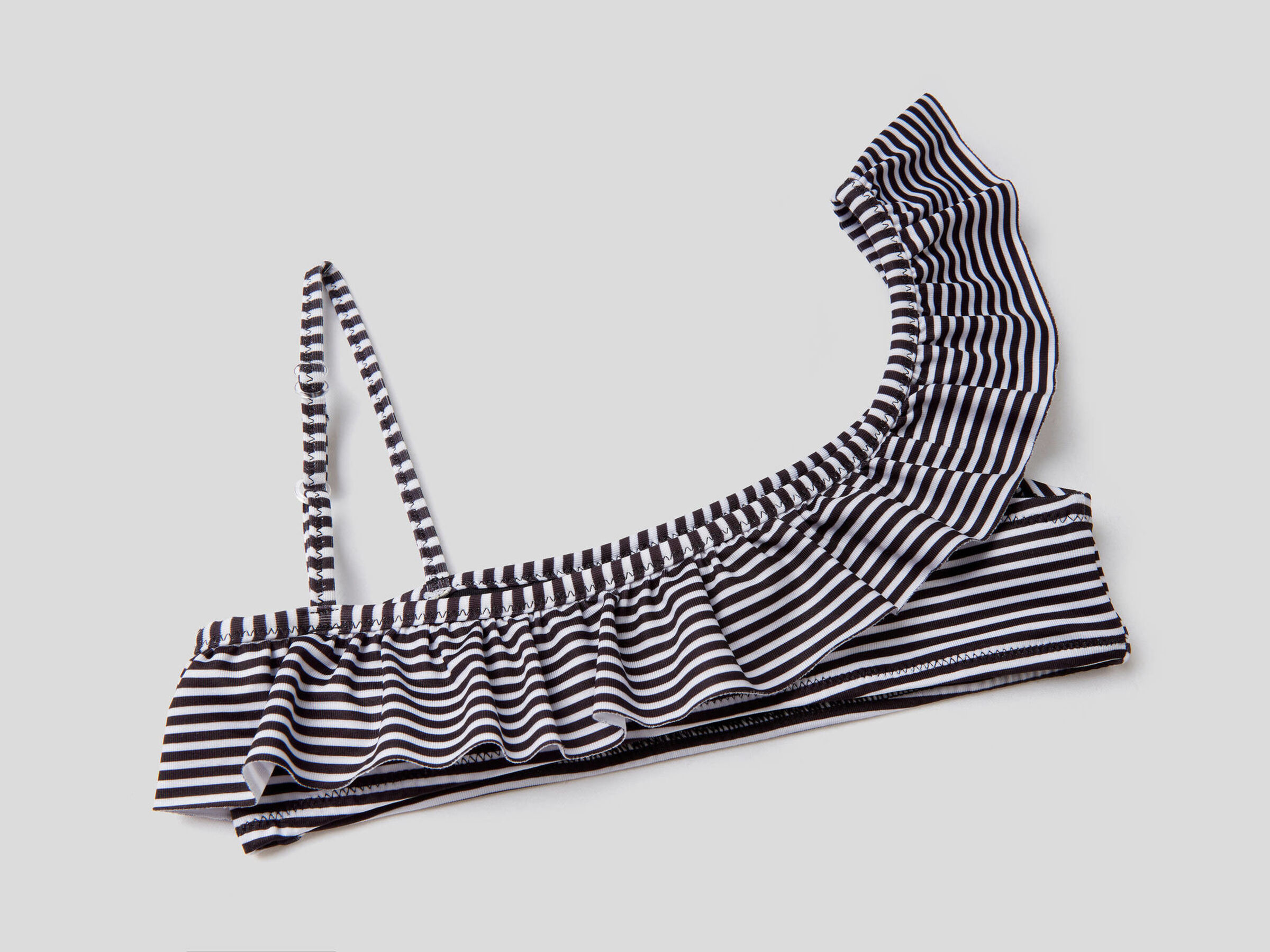 Striped bikini with frill image number null