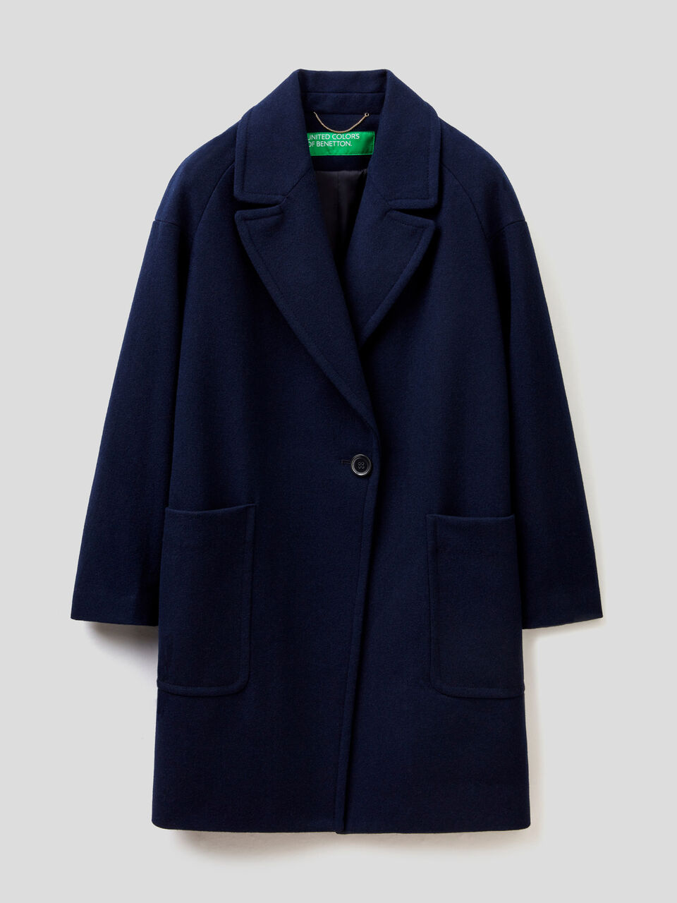 Wool blend cloth coat image number 1