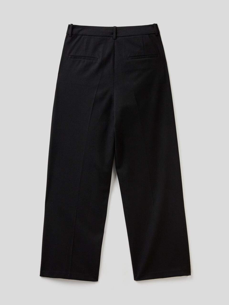 Straight leg flannel trousers image number 2