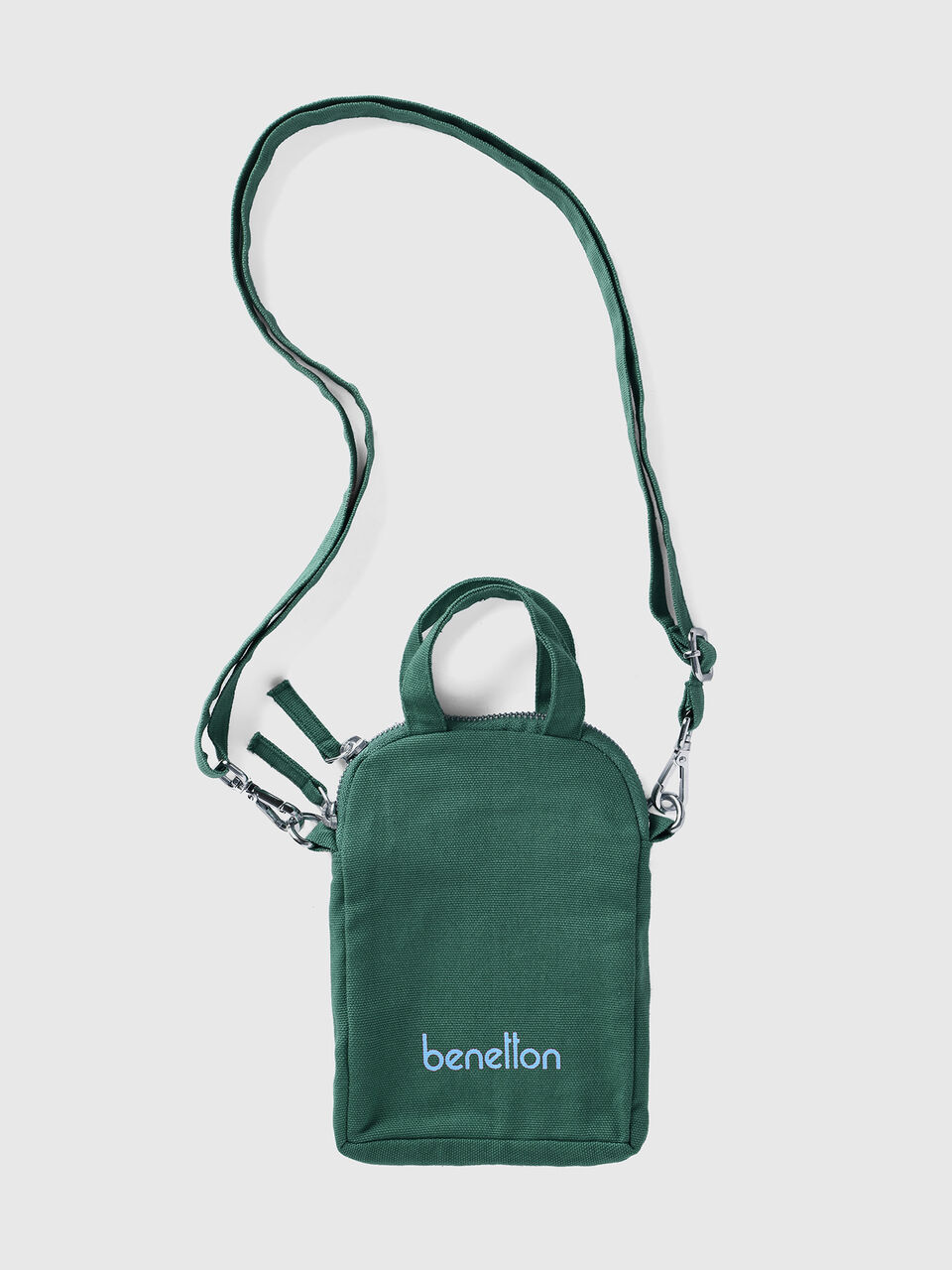 Military green cell phone holder in pure cotton image number 1
