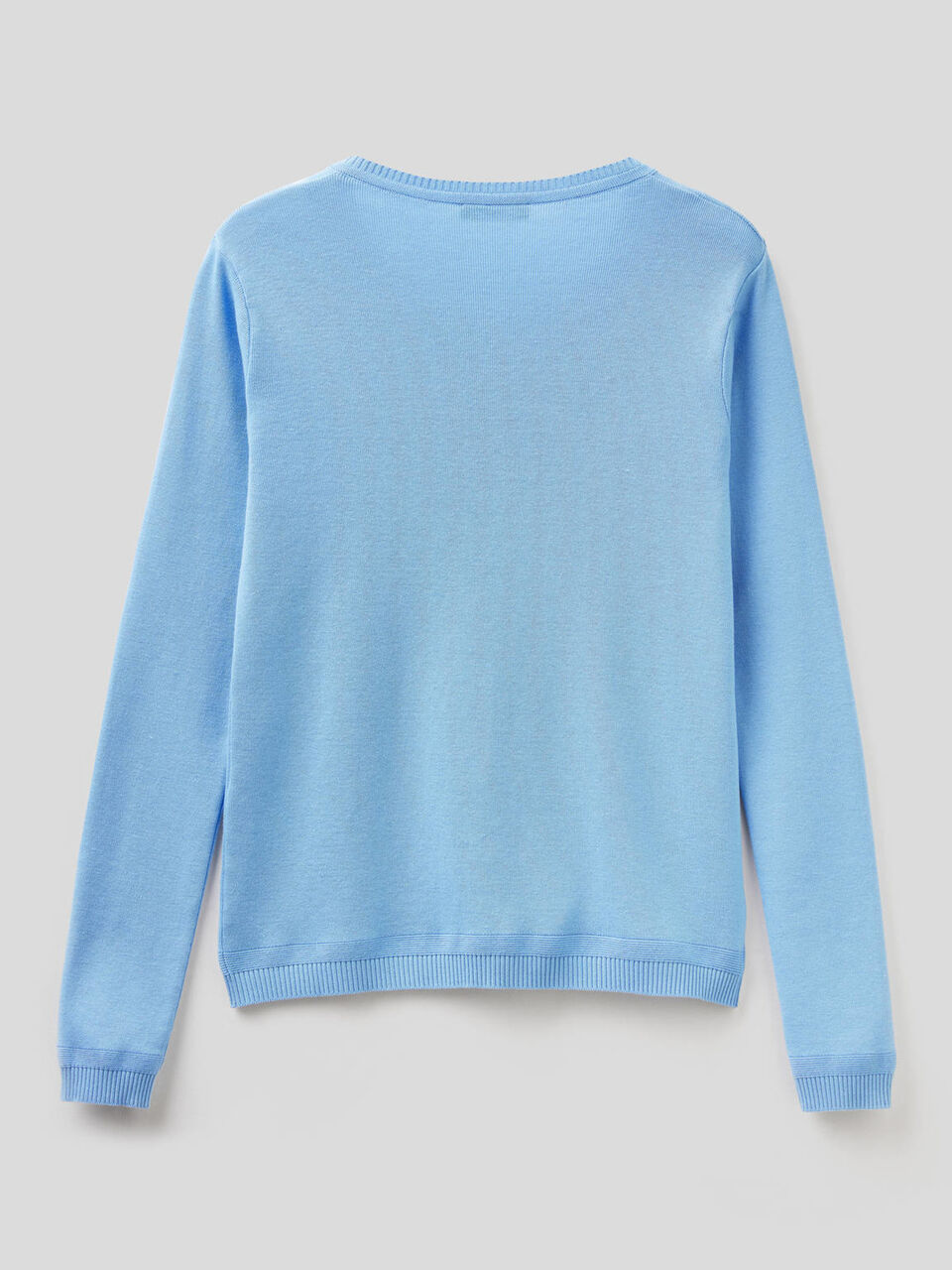 Pure cotton crew neck cardigan image number null