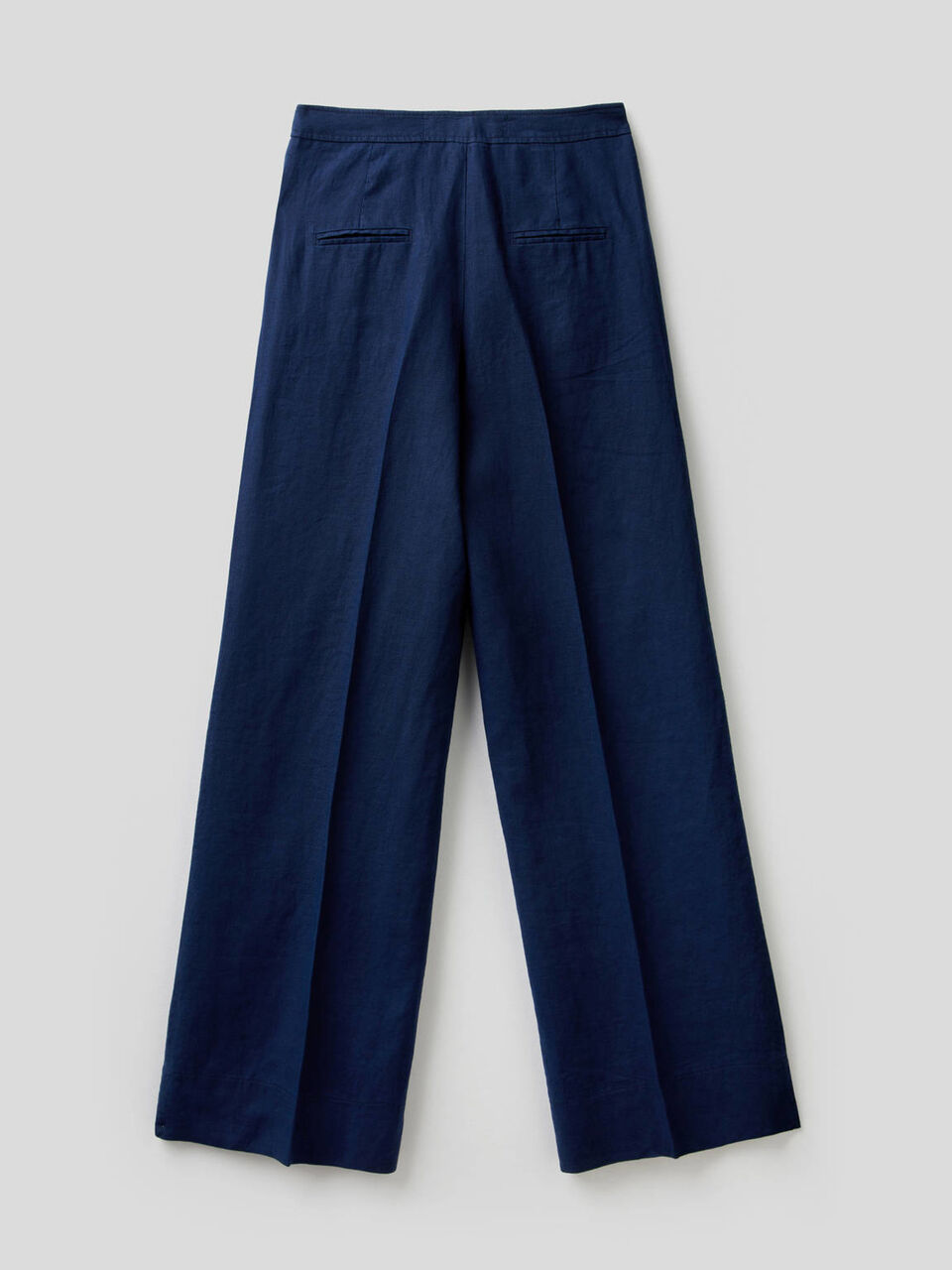 Palazzo trousers in 100% linen image number null