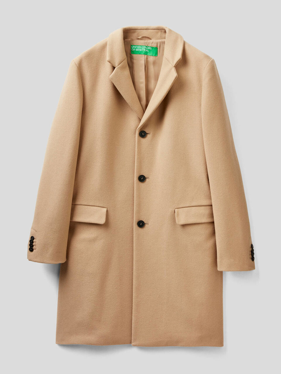 Formal coat in wool blend image number 1