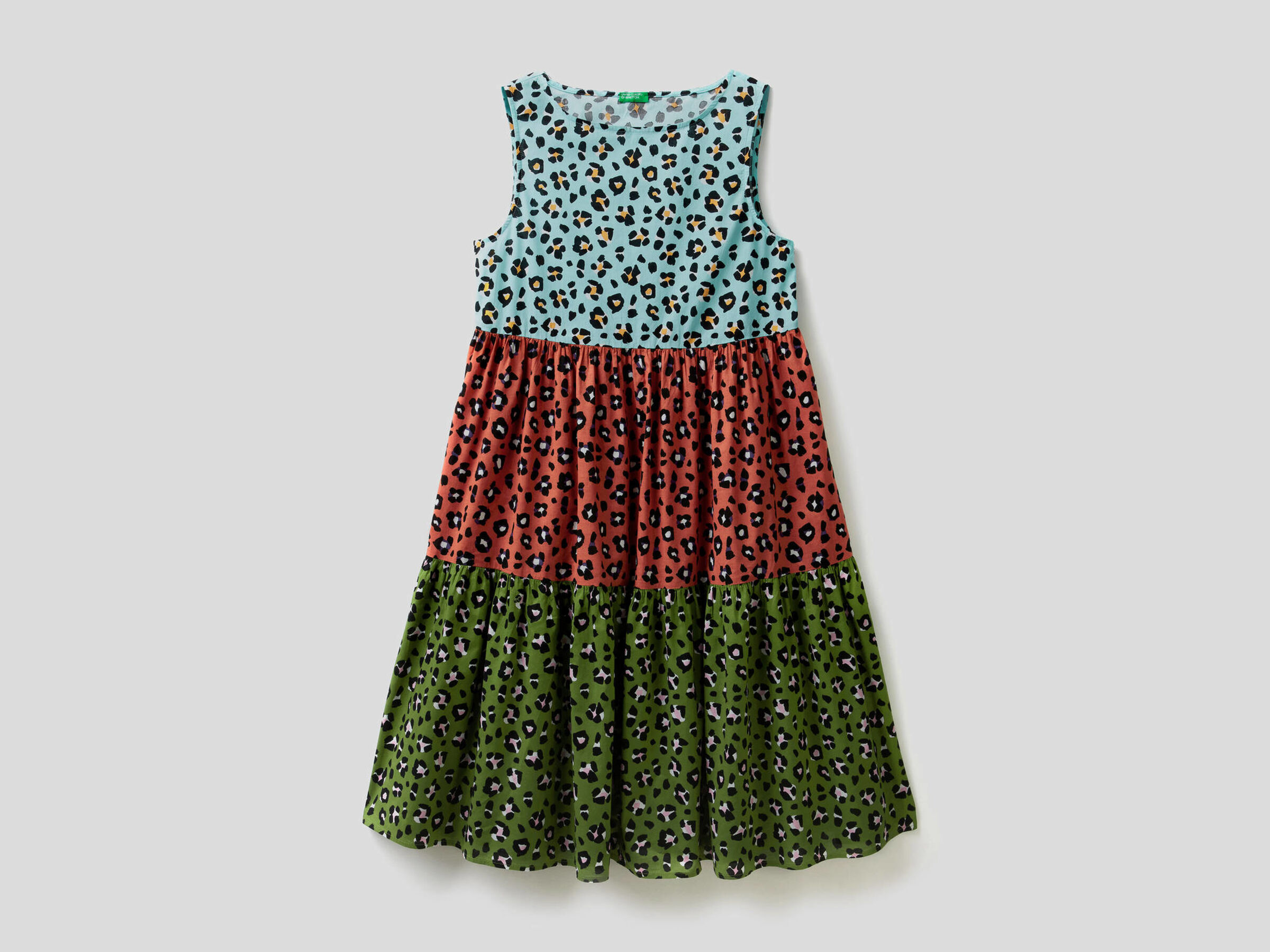 Multicolor animal print dress image number null