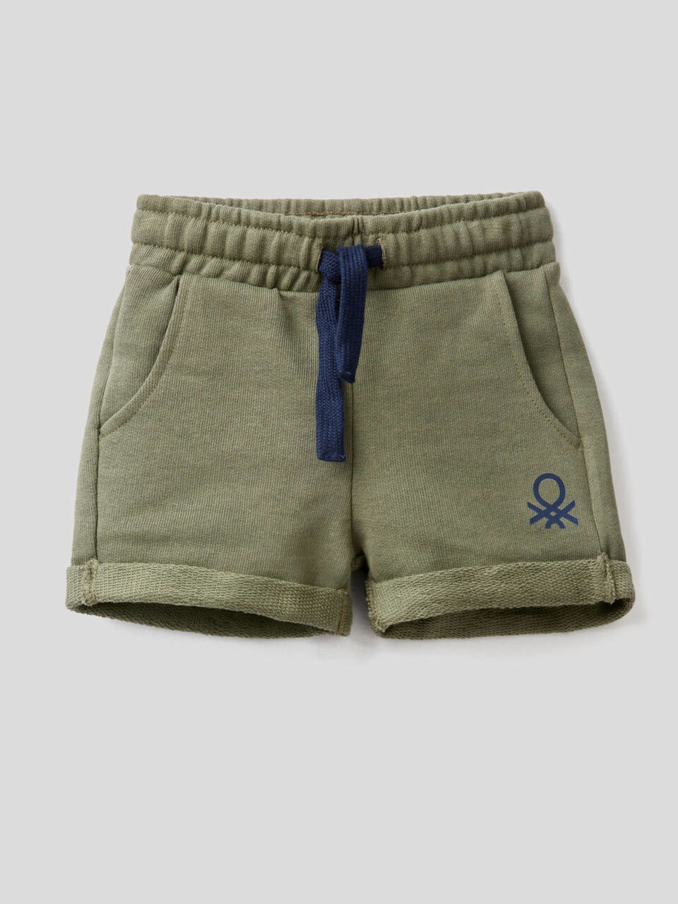 Shorts in 100% cotton sweat image number null