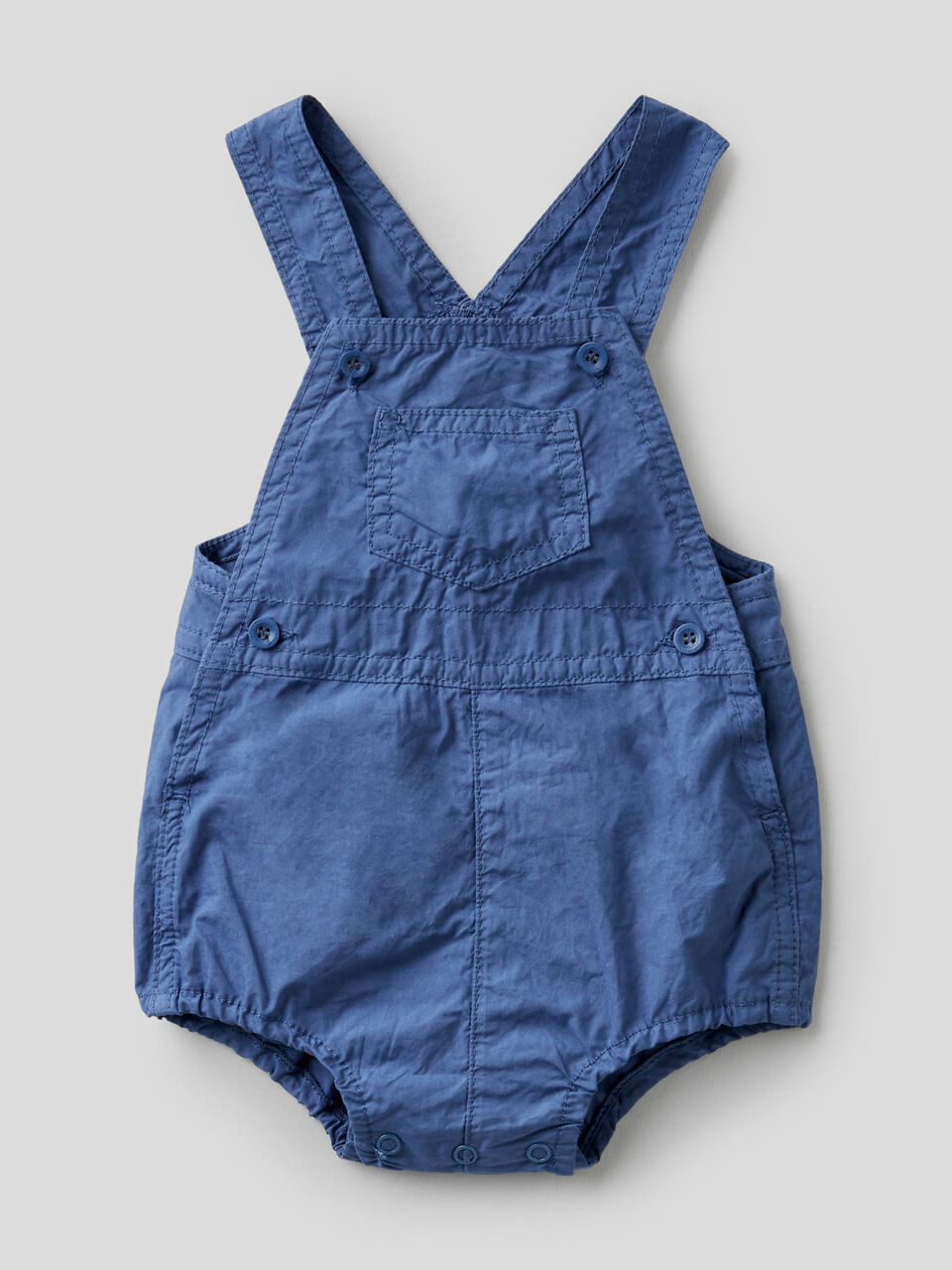Overall onesie in 100% cotton image number null