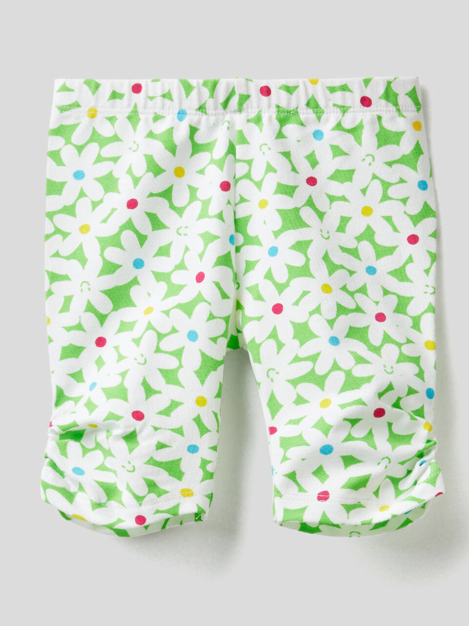 Printed leggings in stretch cotton image number null