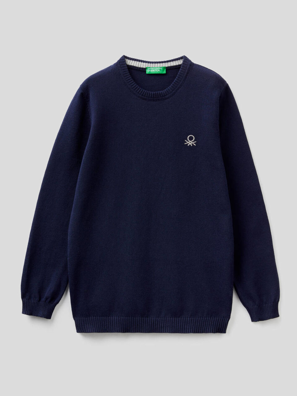 Pure cotton sweater with logo image number null