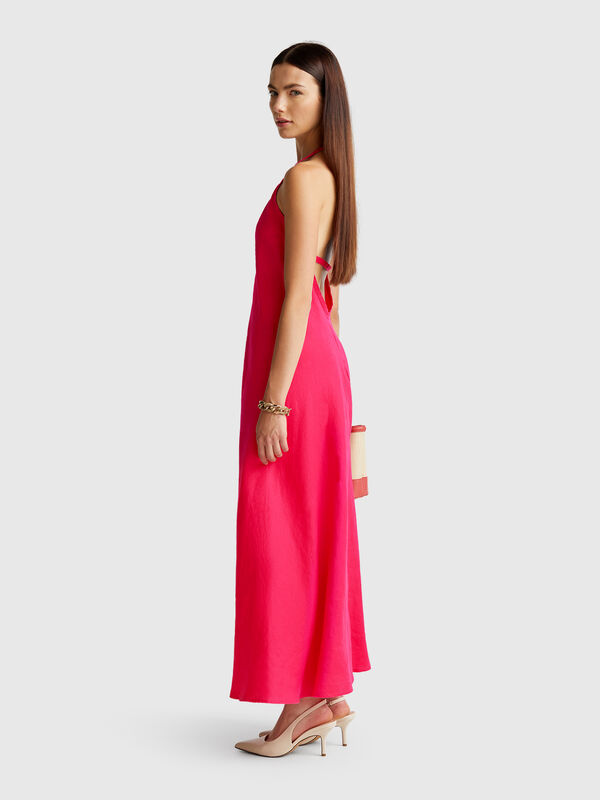 Long dress in pure linen Women