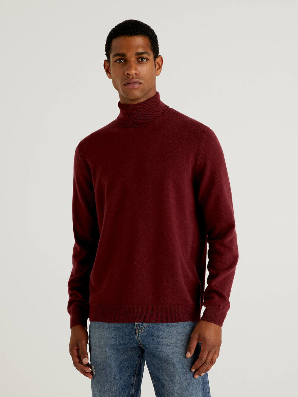 roll neck mens sweater