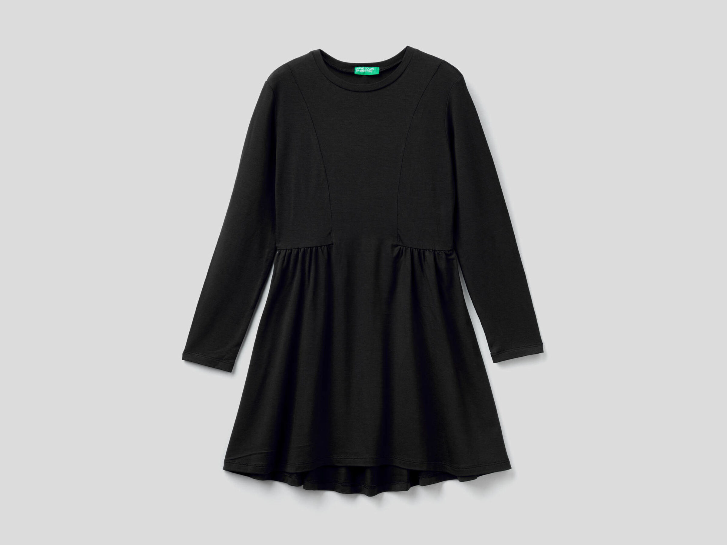 Long sleeve solid colored dress image number null