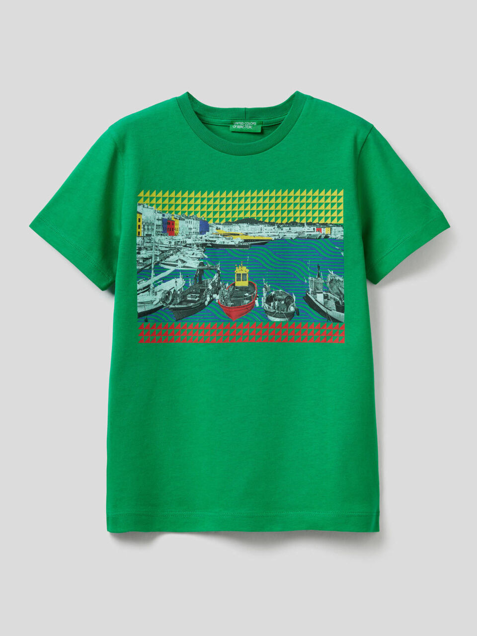 T-shirt with landscape print image number 1
