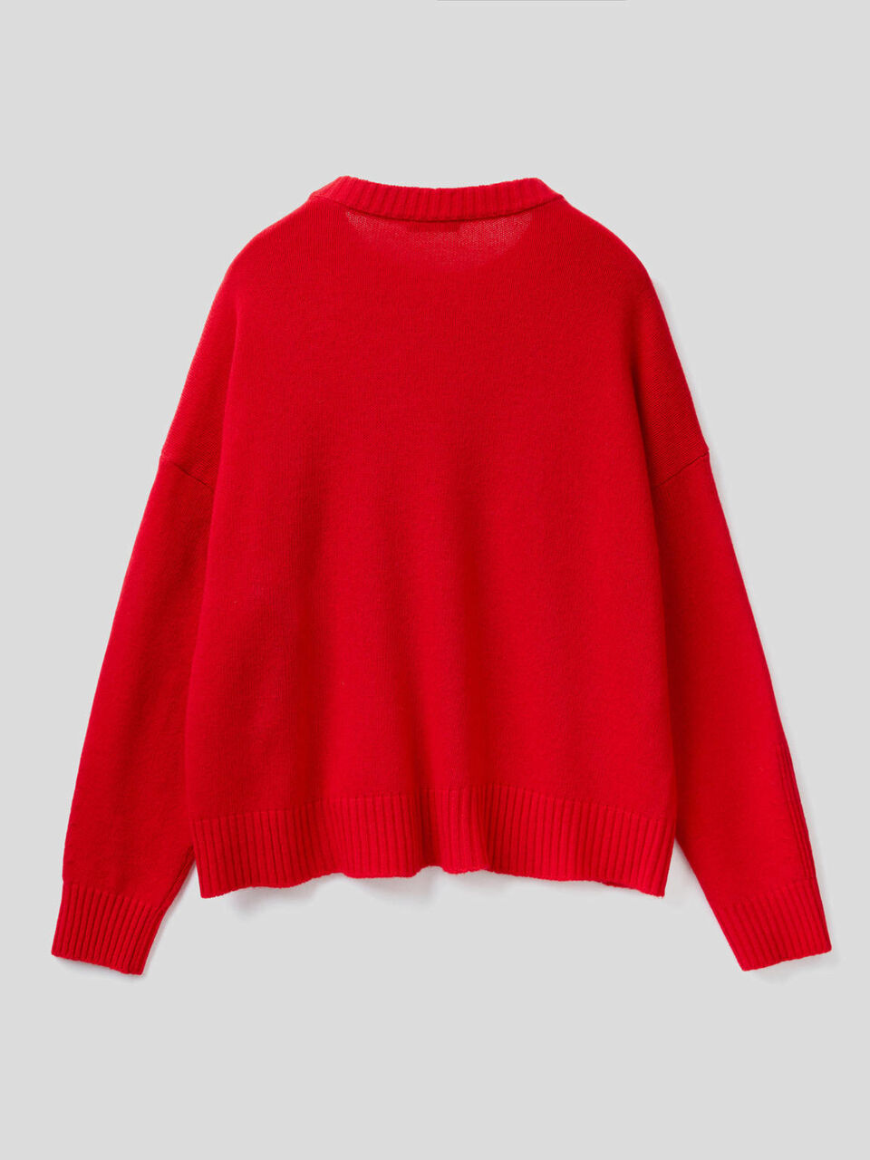 Wool blend sweater with slits image number 2