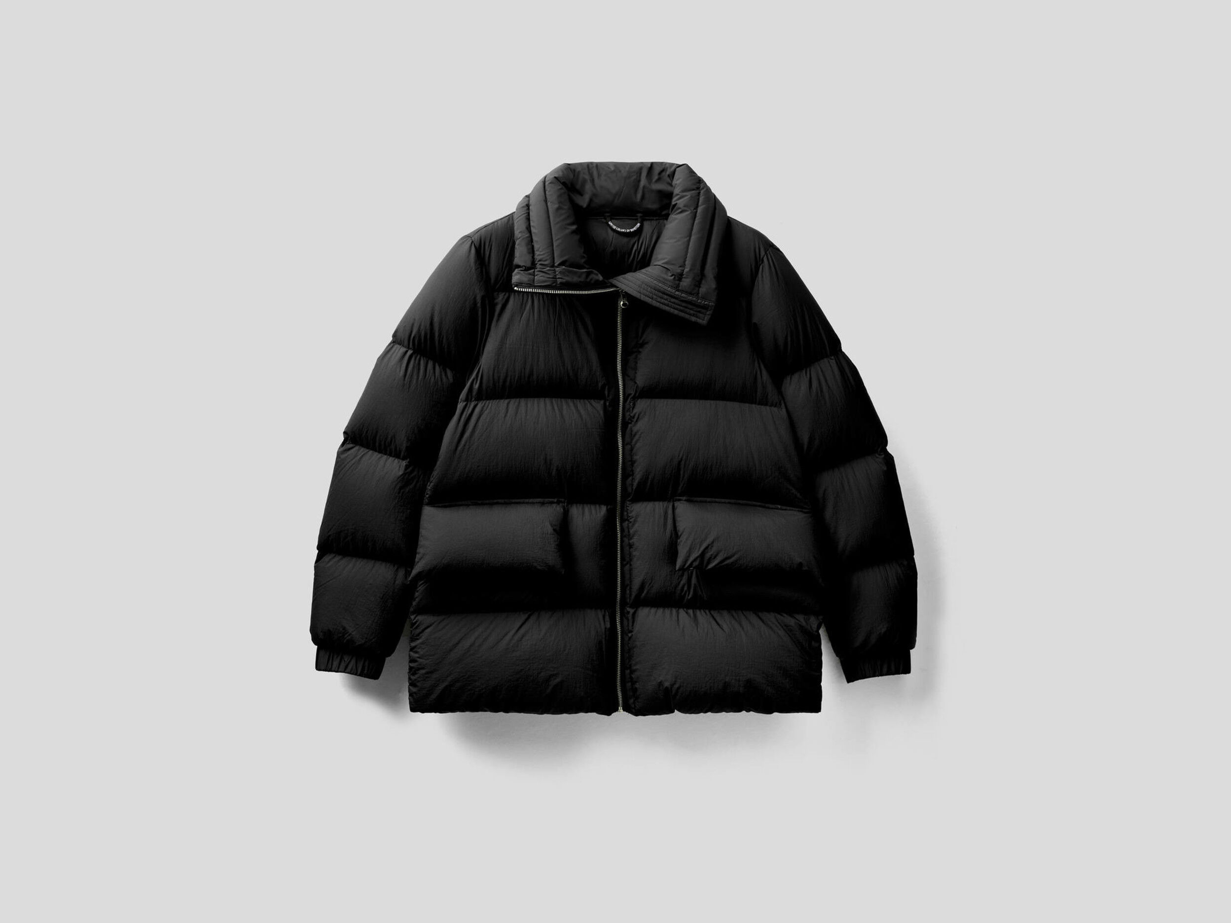high collar puffer jacket