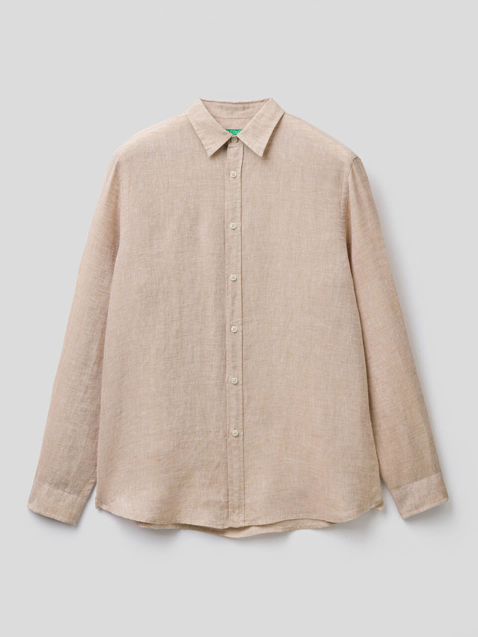 Shirt in pure linen image number null