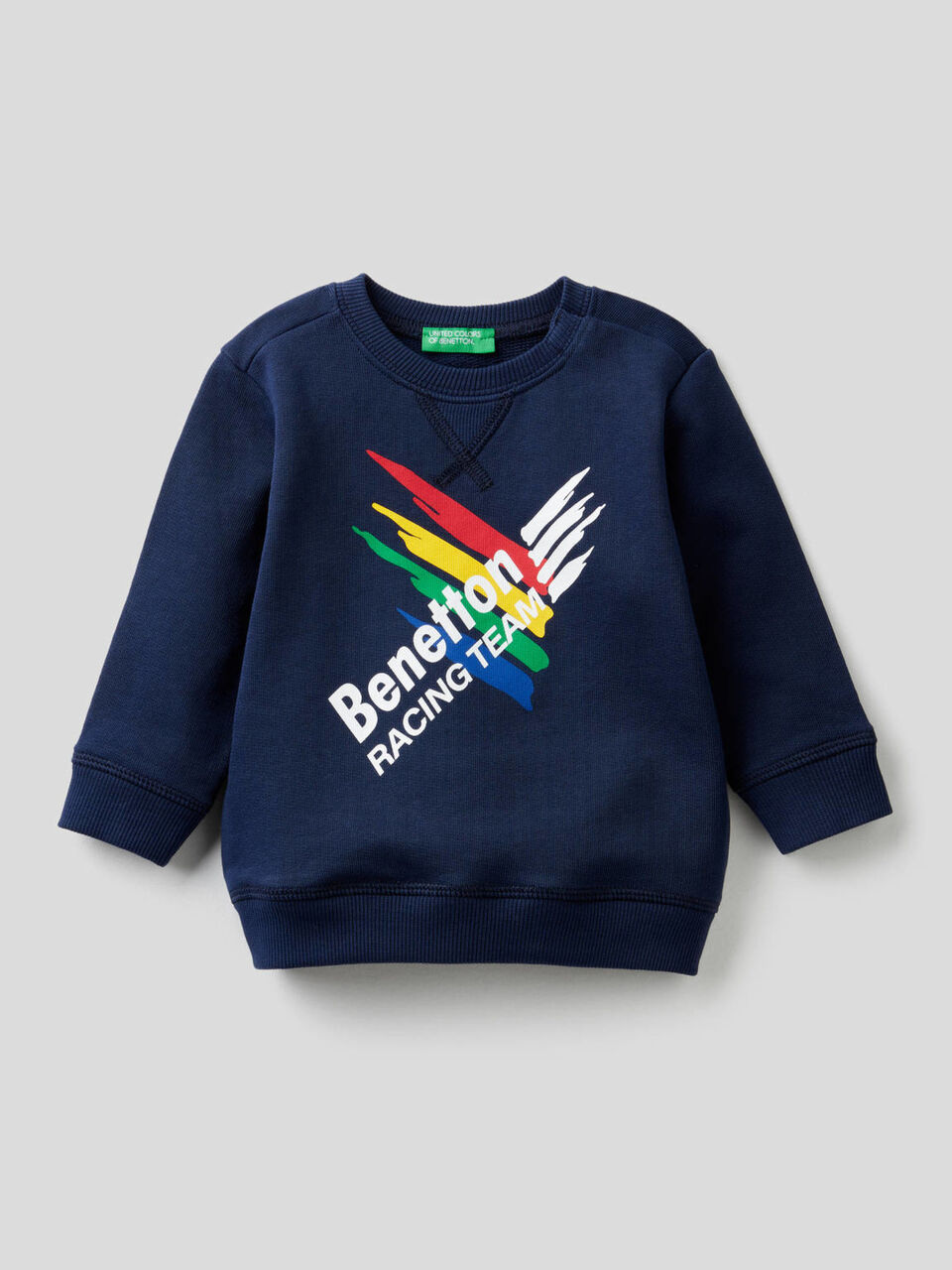 Organic cotton sweatshirt with print image number null