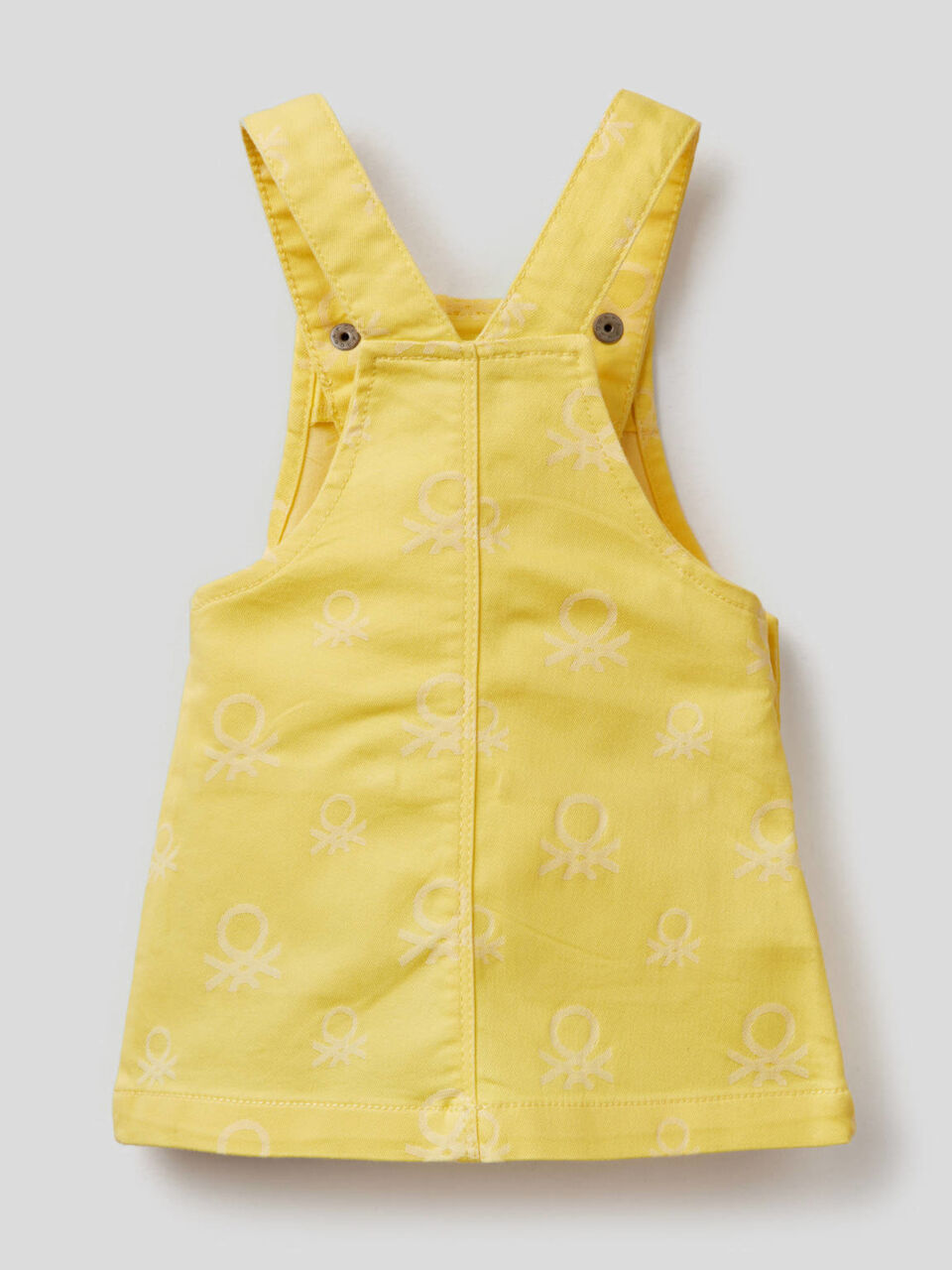 Logo-patterned overall skirt image number null