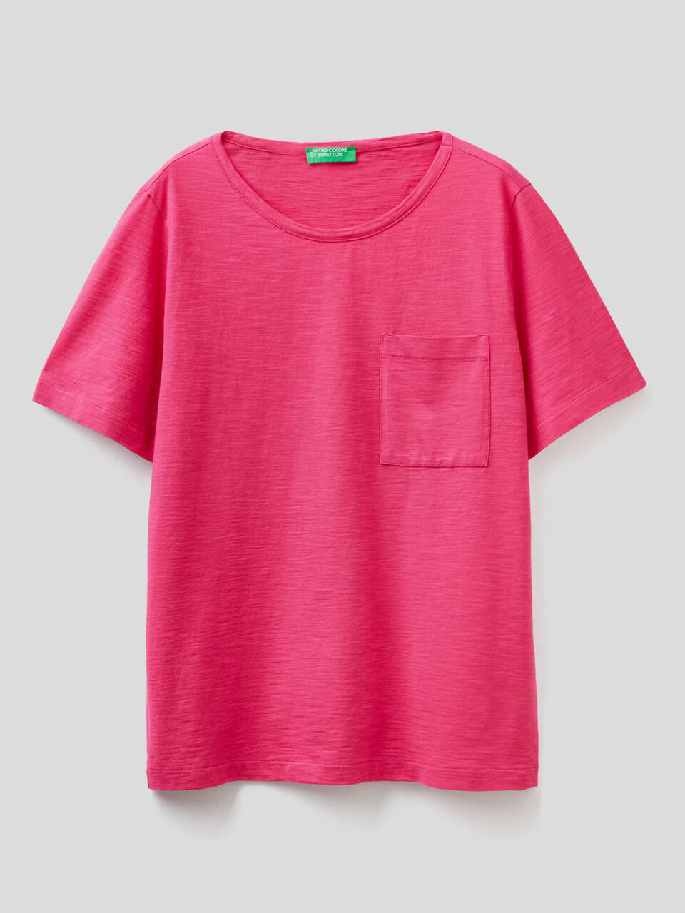 Solid color t-shirt with pocket image number 1