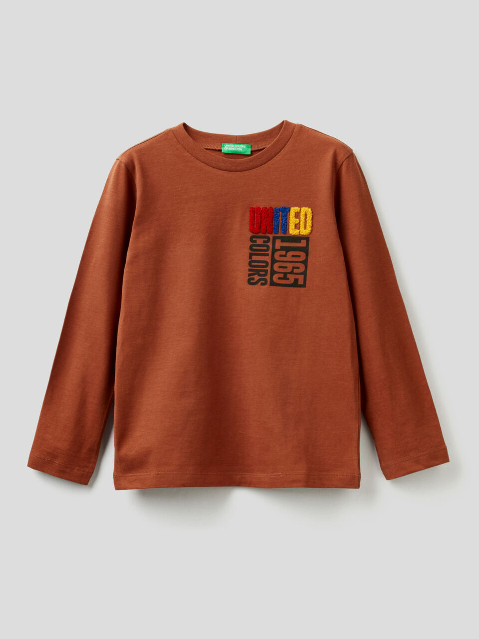 Long sleeve 100% organic cotton t-shirt image number 1