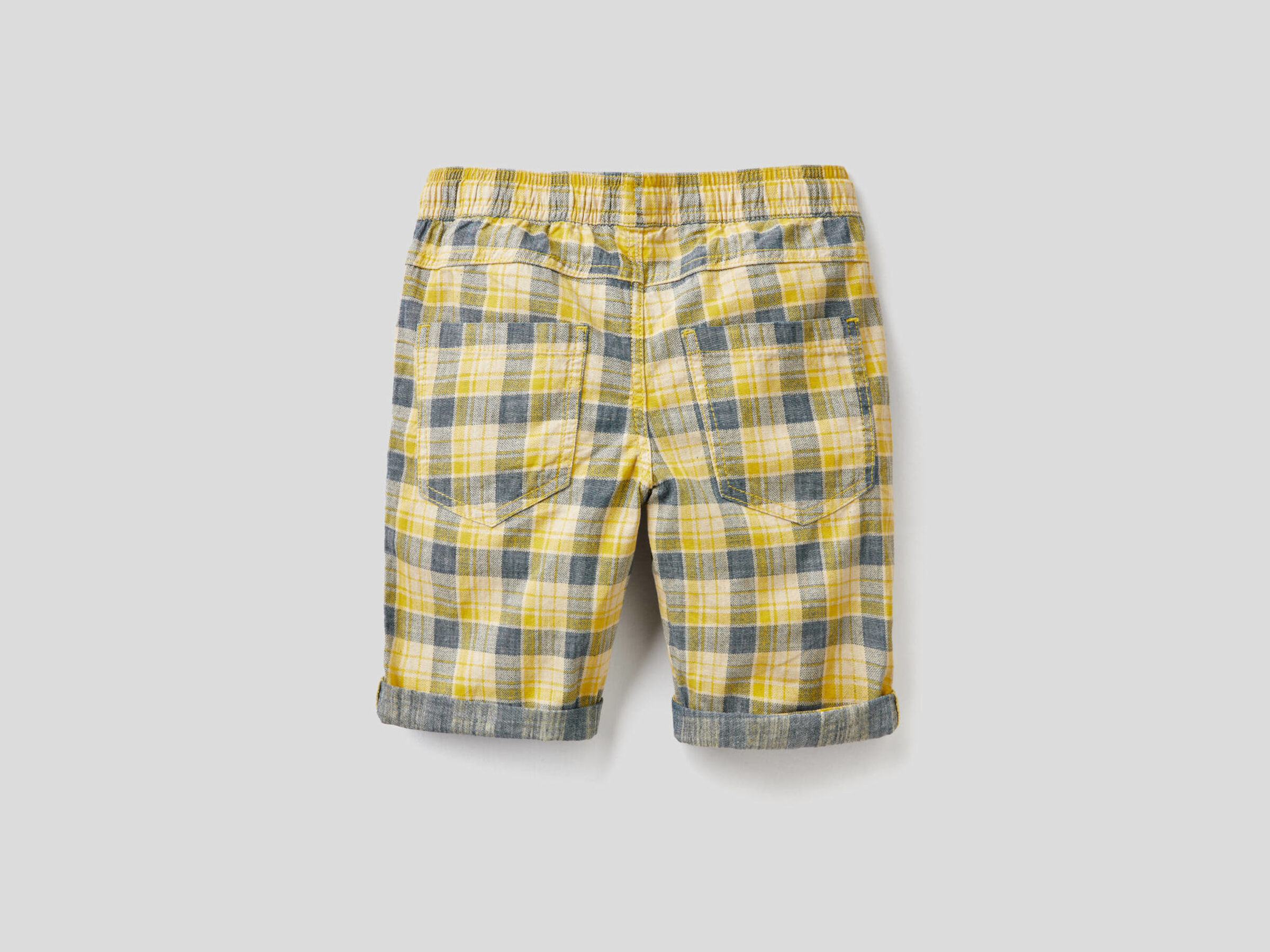 Check bermudas in pure cotton image number null