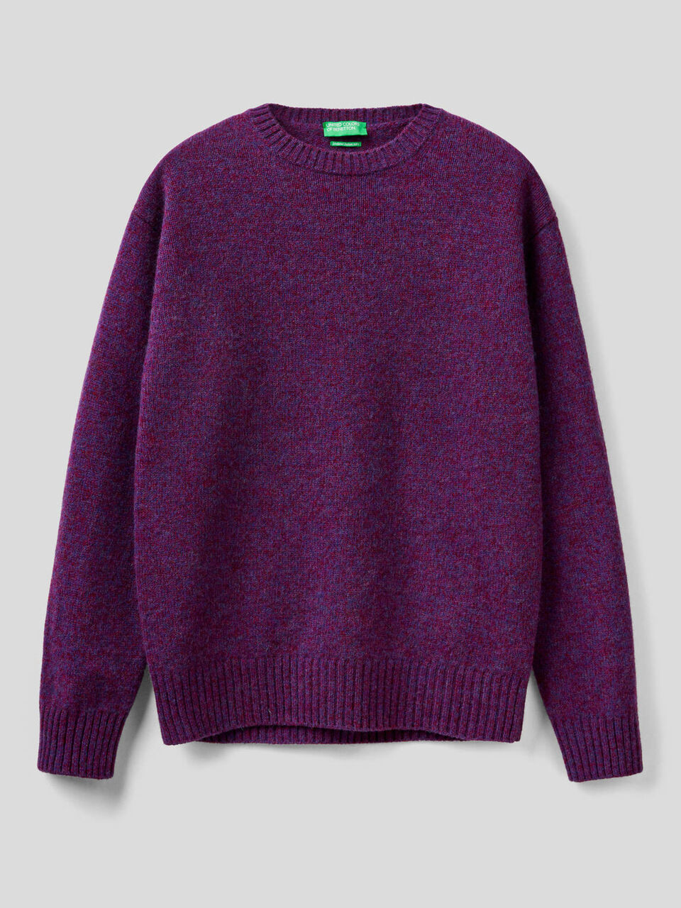 Crew neck sweater in pure Shetland wool image number 1