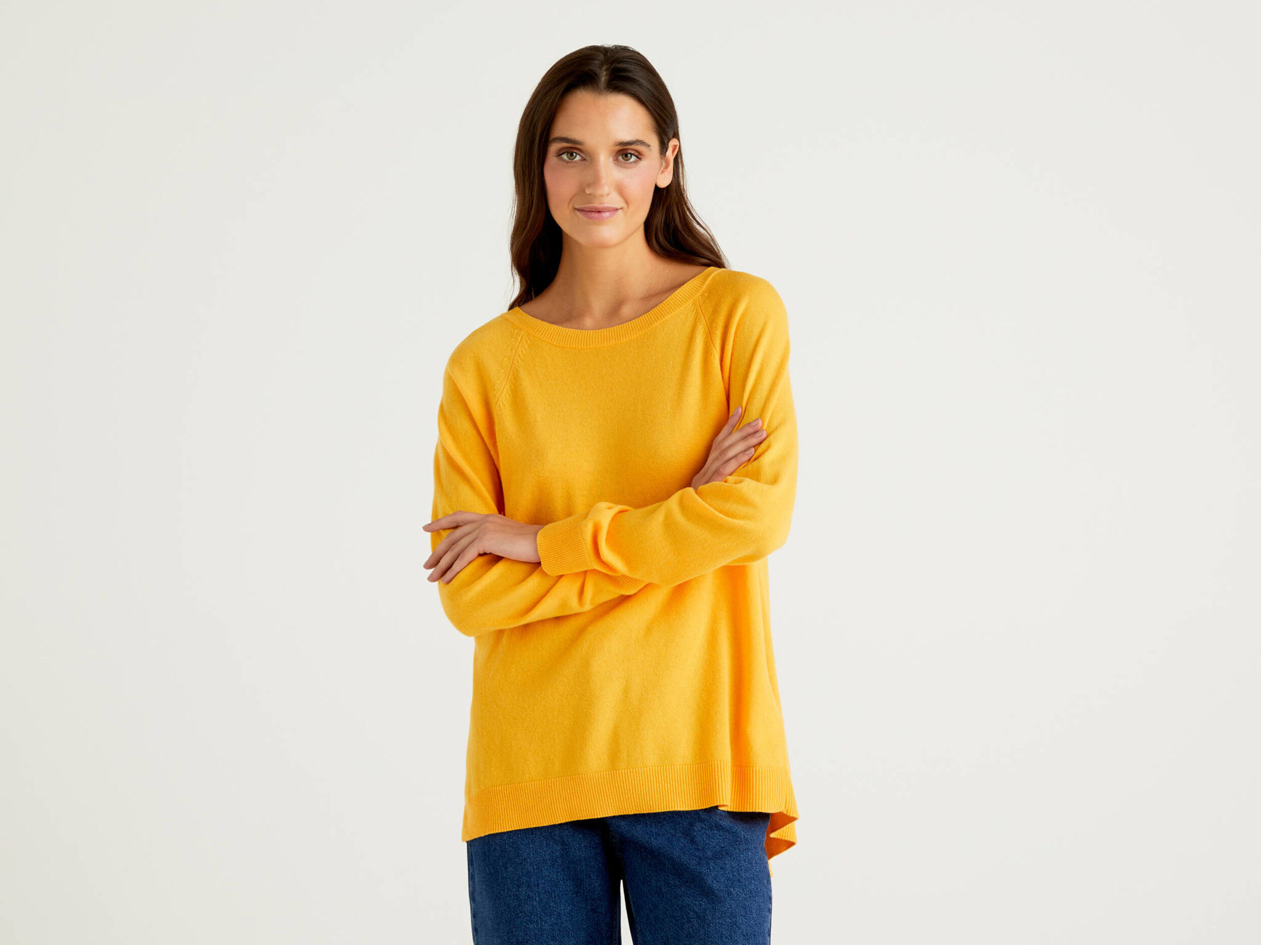 pale yellow sweater