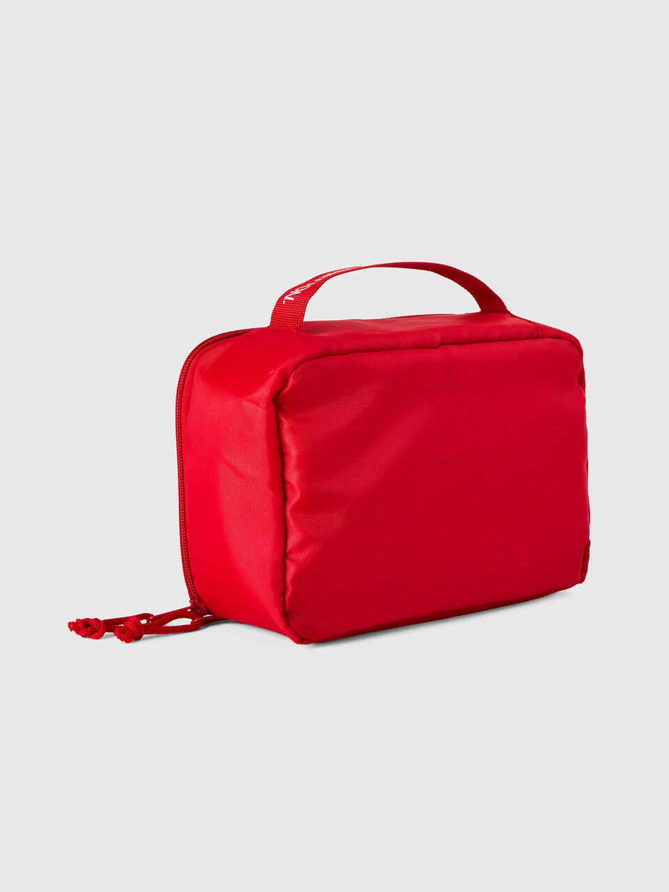 Red travel toiletry bag with hook image number 2