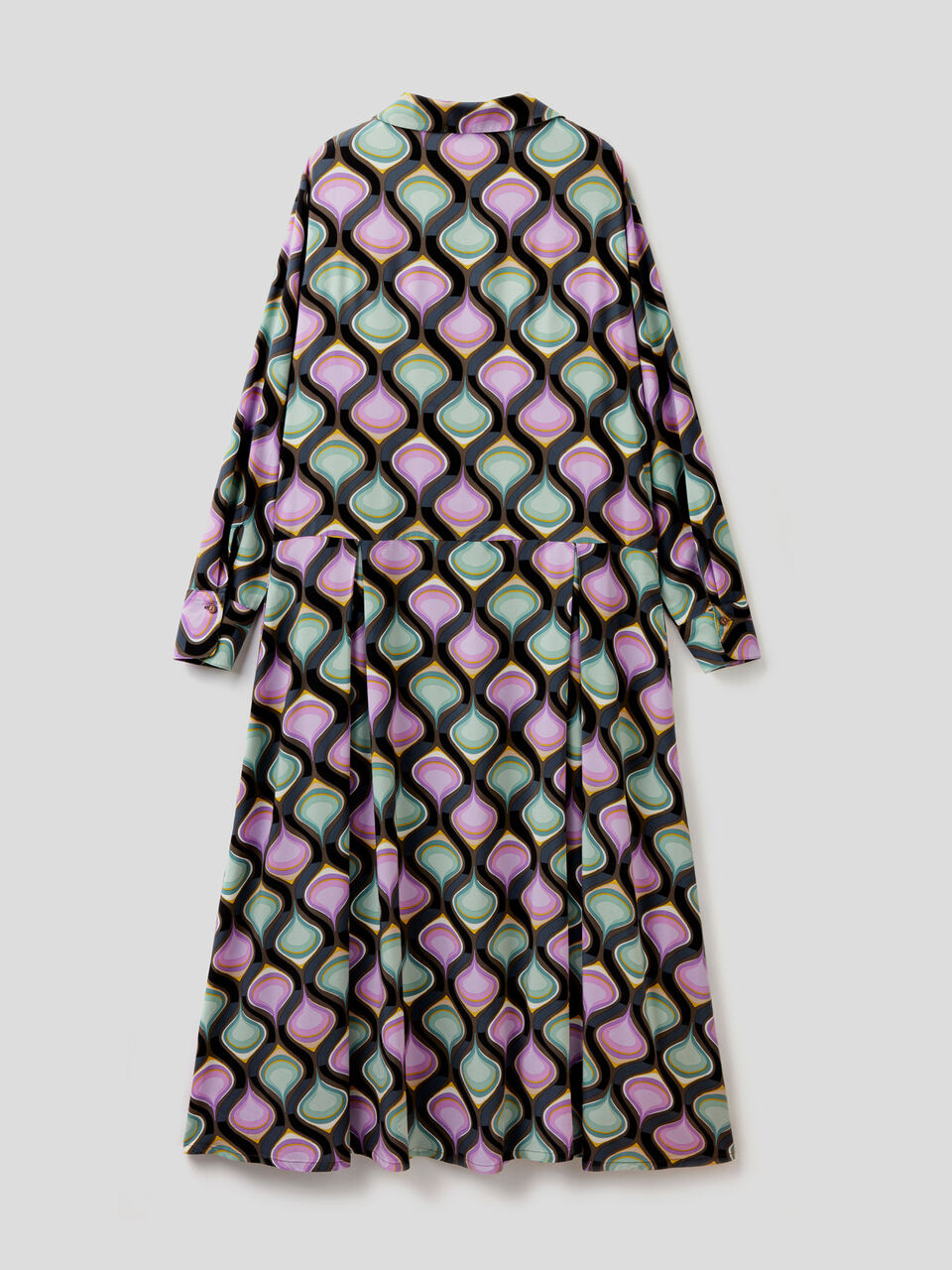 Long pattern print dress image number 2