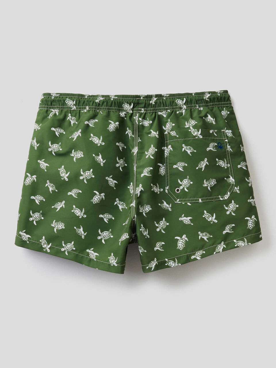 Short patterned swim trunks image number 2
