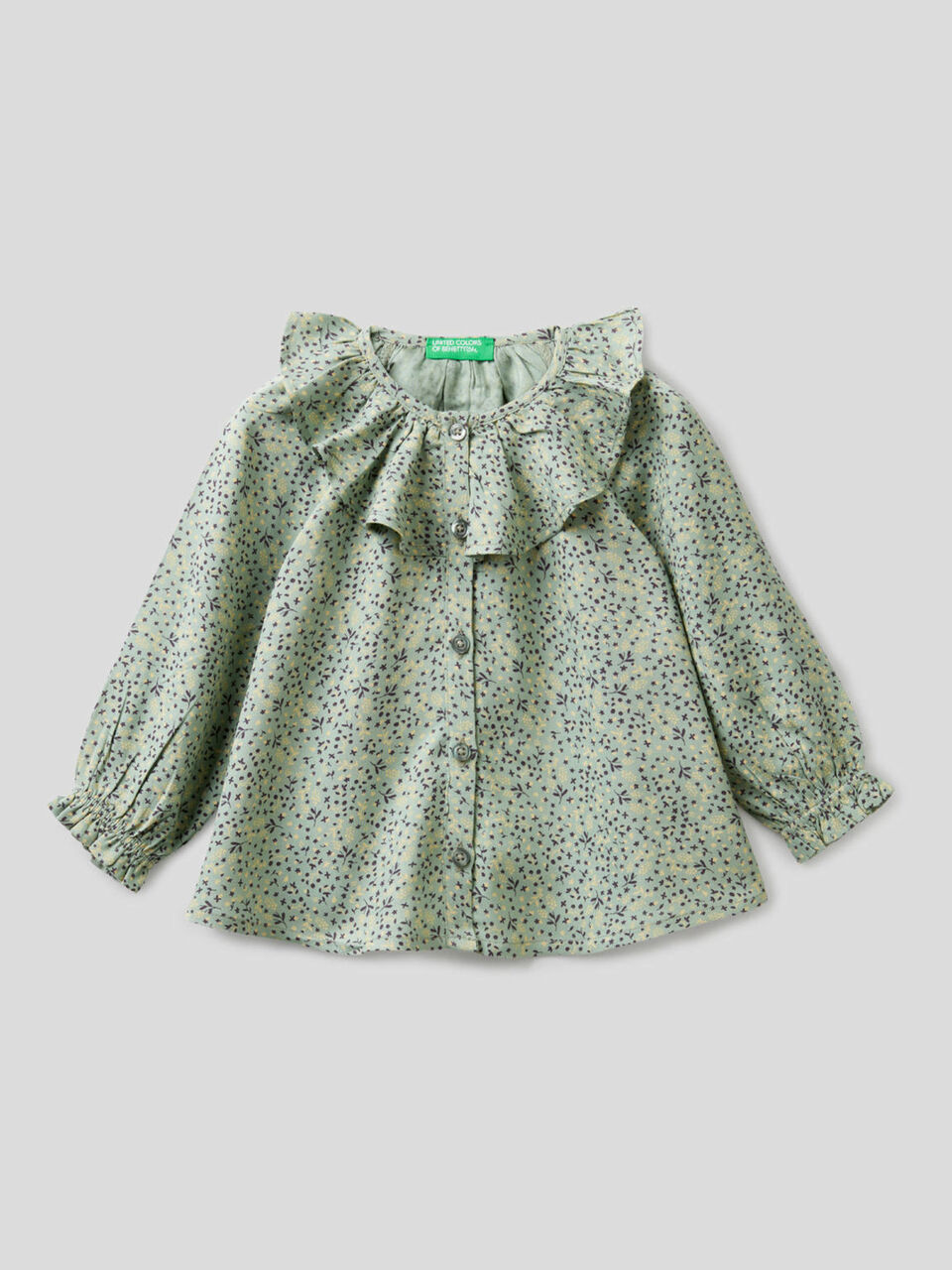 Patterned blouse in sustainable viscose image number 1