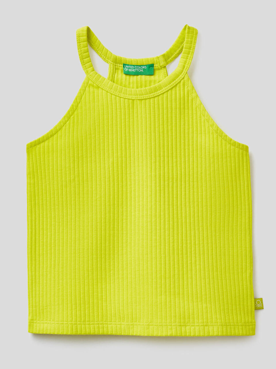 Sleeveless top in stretch cotton image number null
