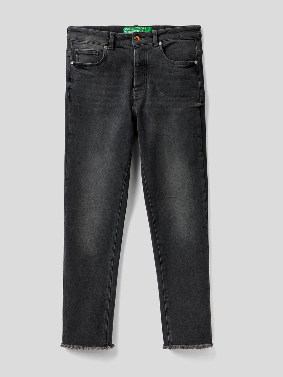 Cropped five pocket jeans image number null