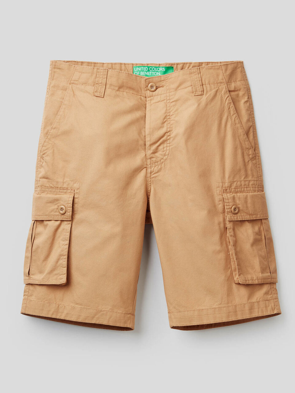 Cargo bermudas in pure cotton image number null