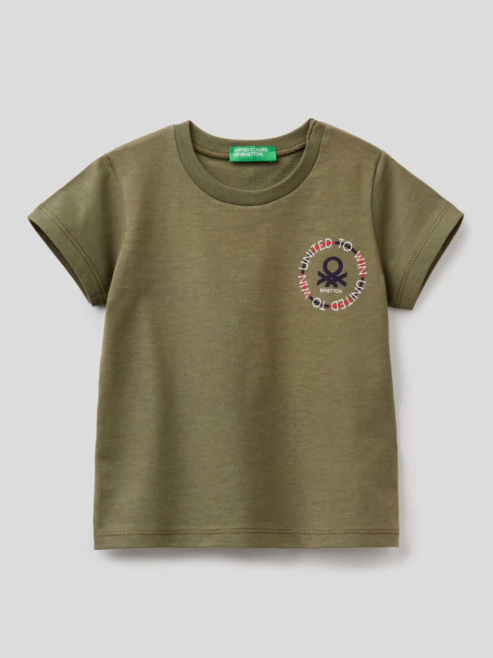 Organic cotton t-shirt with logo print image number null