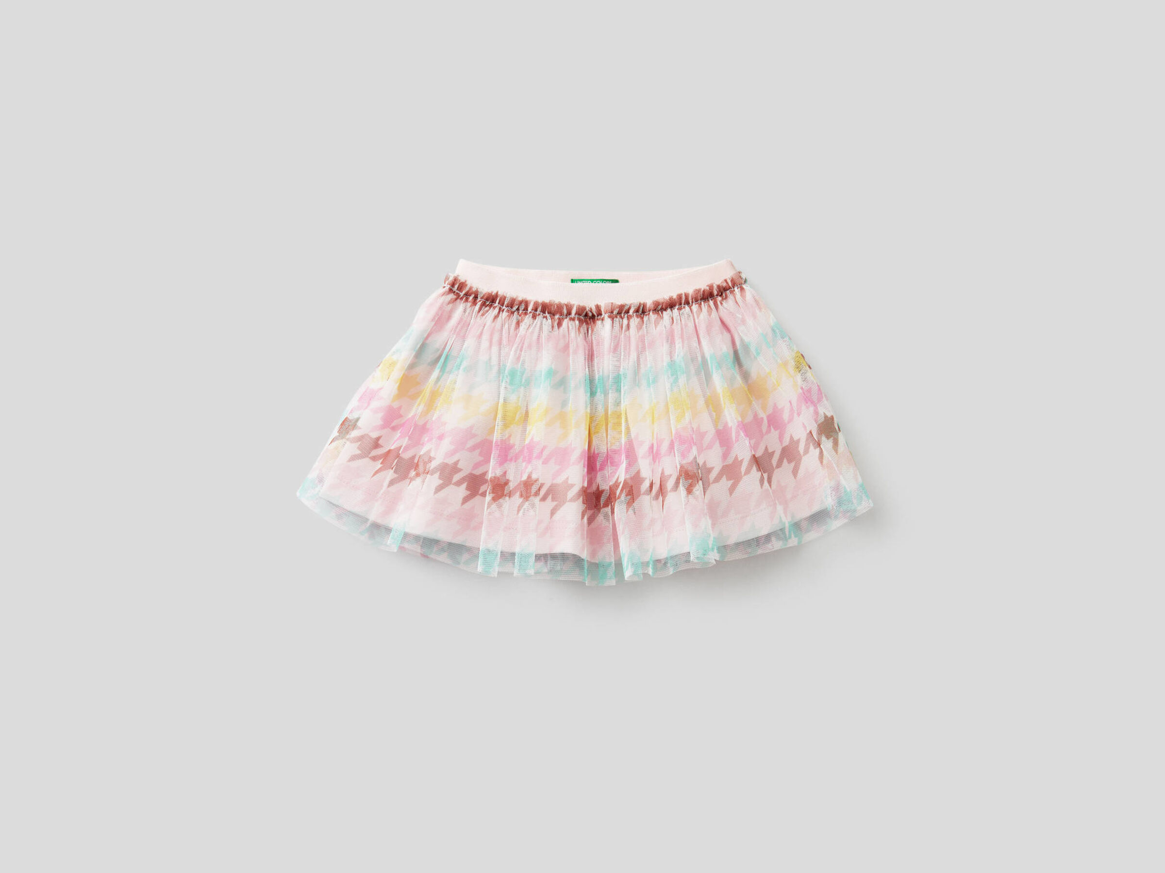 Printed tulle skirt image number null
