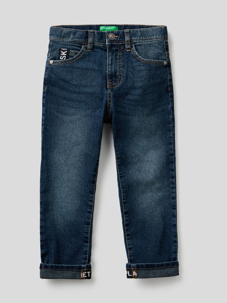 Five pocket straight leg jeans image number null