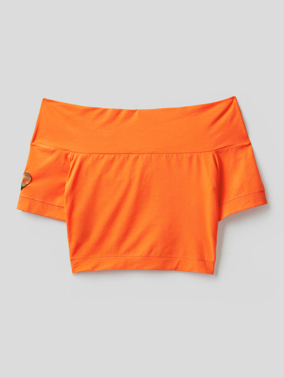 Stretch cotton cropped dress image number 2