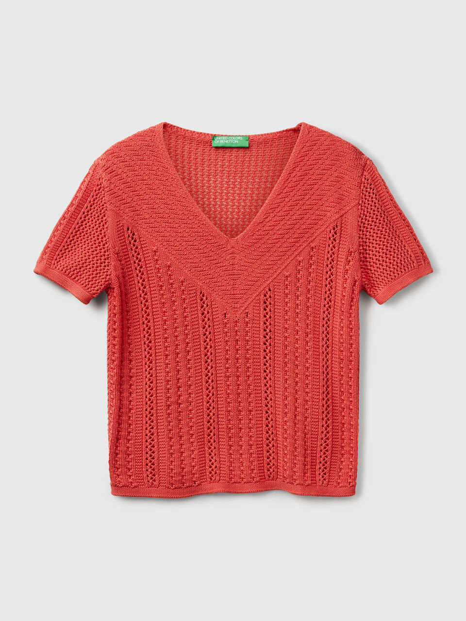 V NECK SWEATER H/S Women image number 1