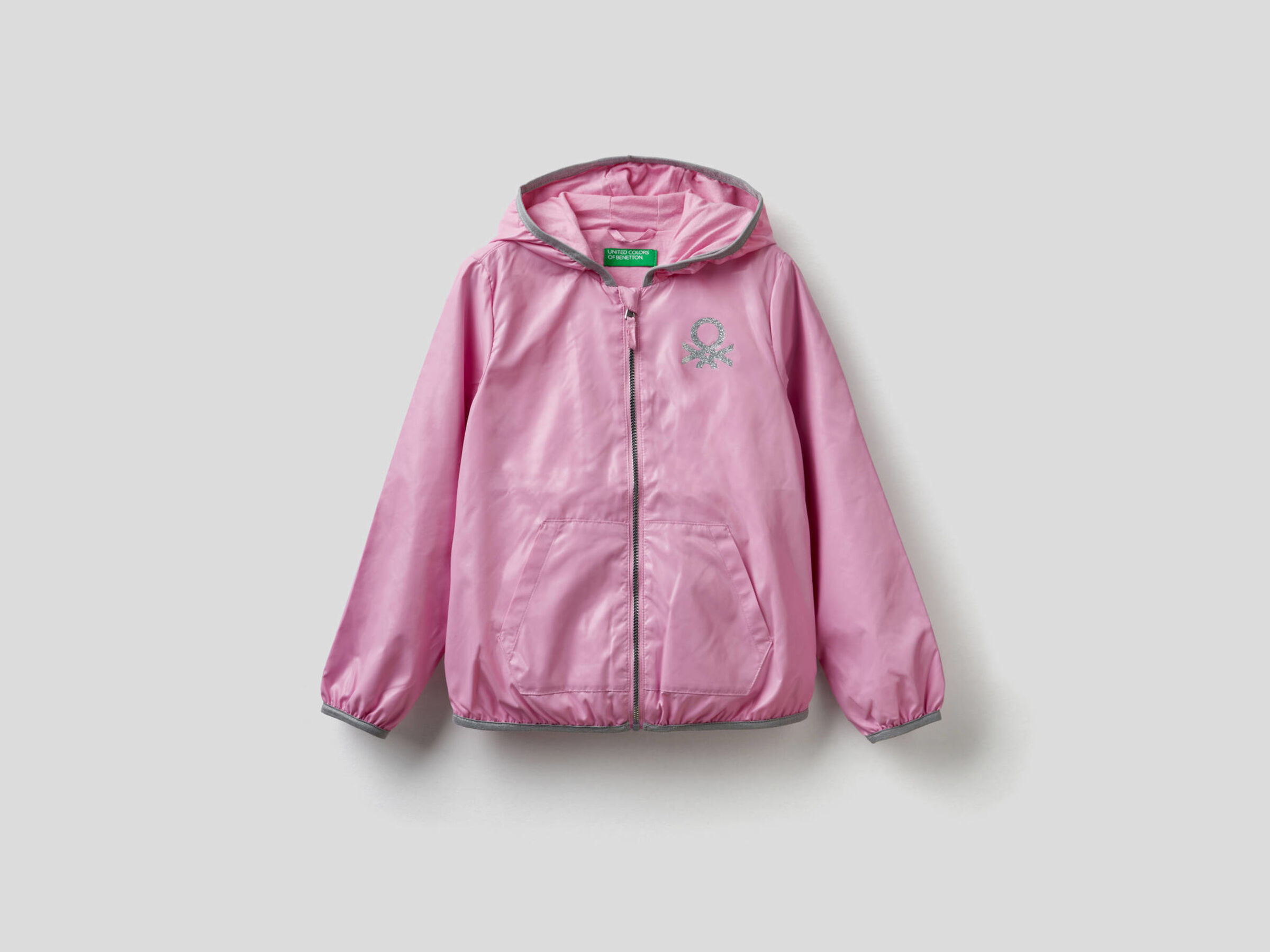 Jacket with hood in technical fabric image number null