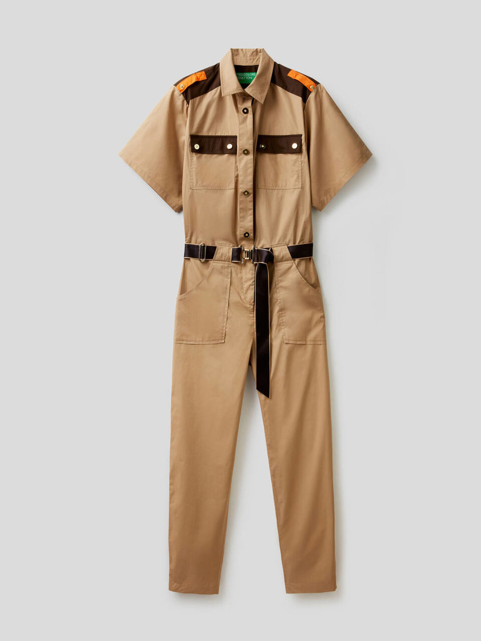 One-piece jumpsuit in 100% cotton image number null