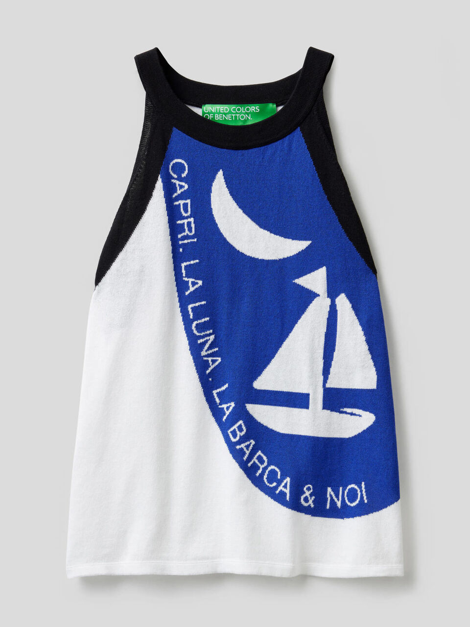 Tricot top in pure cotton image number null