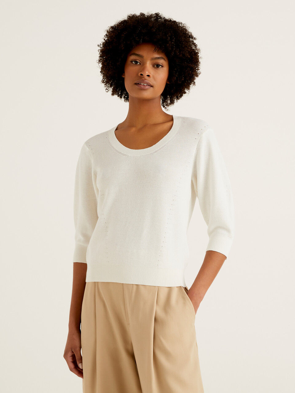 women's crew neck sweater