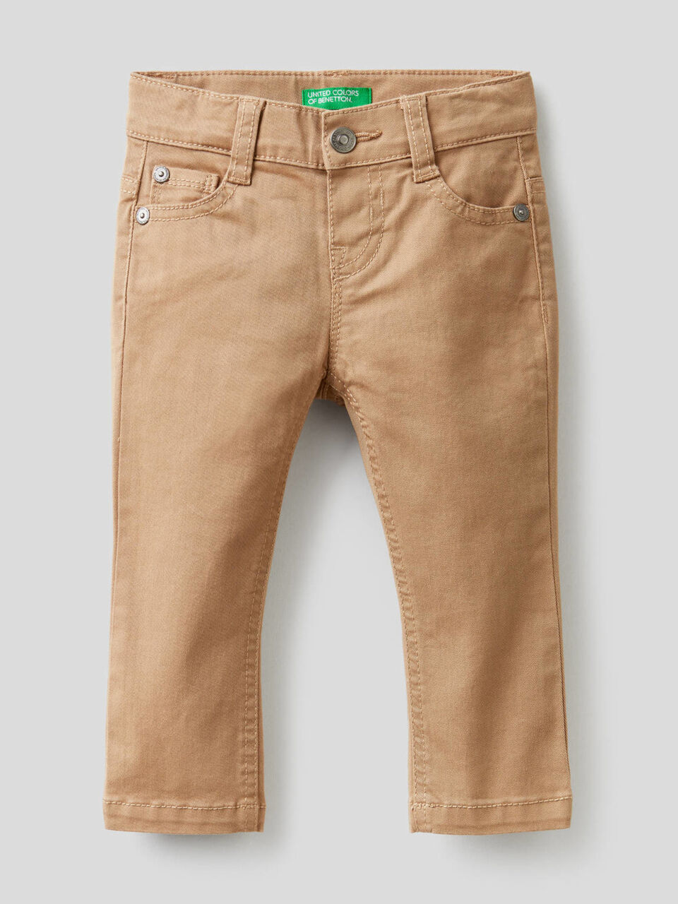 Slim fit trousers in stretch cotton image number null
