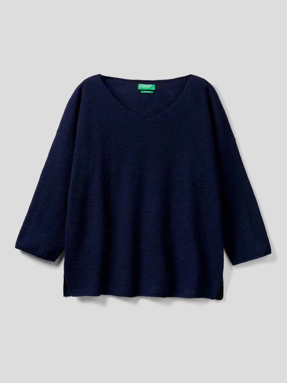 Sweater with 3/4 sleeves image number null